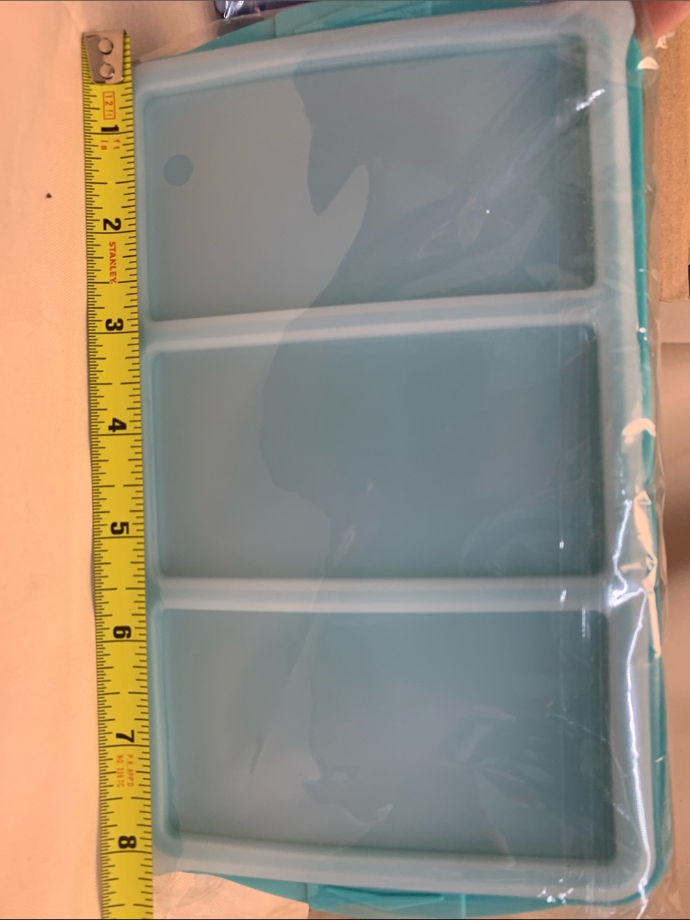 Blue and Mint Silicone Ice Cube Tray Set - Home Storage & Organization - Picture 6 of 8